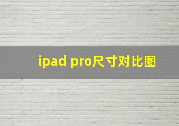 ipad pro尺寸对比图